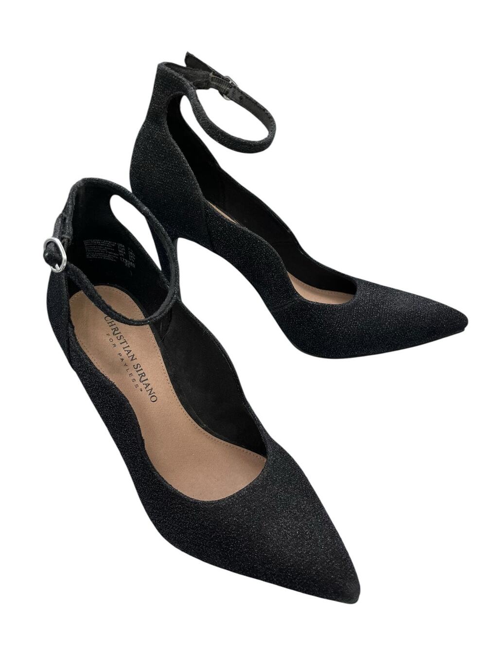 Christian Siriano For Payless Heels 7.5 Glitter Stilettos Pointed Toes “Kenni”